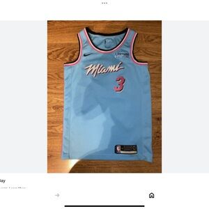 Nike Miami Light Blue Basketball Jersey